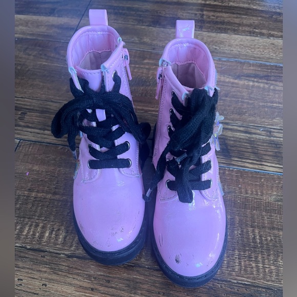 Steve Madden Toddler Combat Boots - Picture 3 of 8